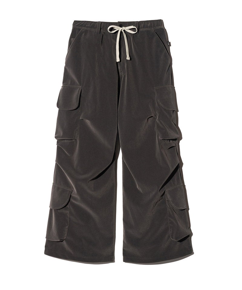 glamb(グラム)】【予約販売9月中旬～下旬入荷】Velour Cargo Baggy