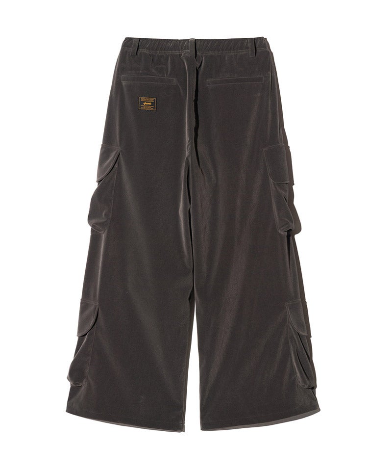 glamb(グラム)】Velour Cargo Baggy Pants ベロアカーゴバギーパンツ