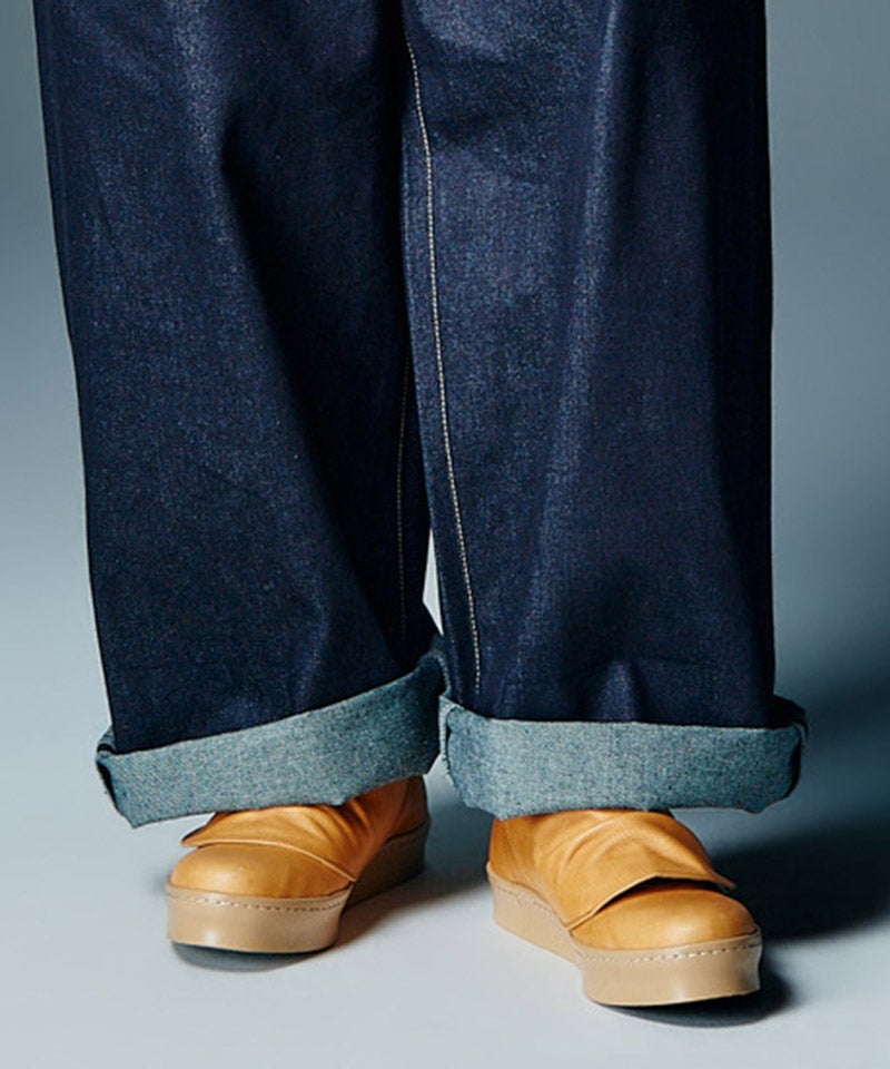 glamb(グラム)】【予約販売9月中旬～下旬入荷】Leather Drape Sneakers
