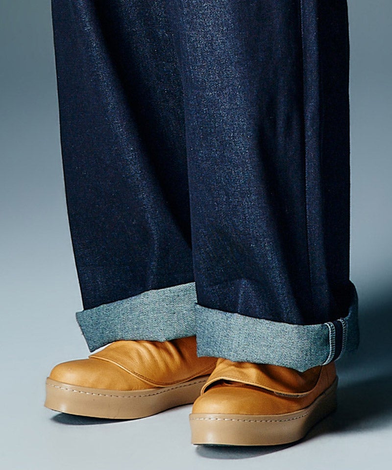 glamb(グラム)】【予約販売9月中旬～下旬入荷】Leather Drape Sneakers