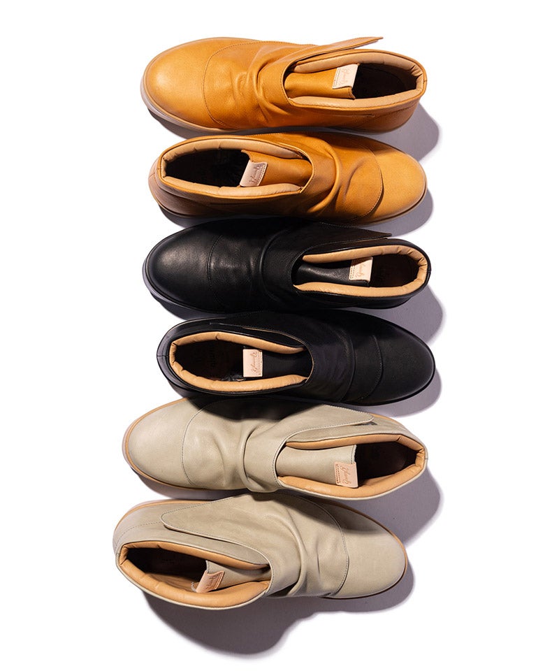 glamb(グラム)】【予約販売9月中旬～下旬入荷】Leather Drape Sneakers