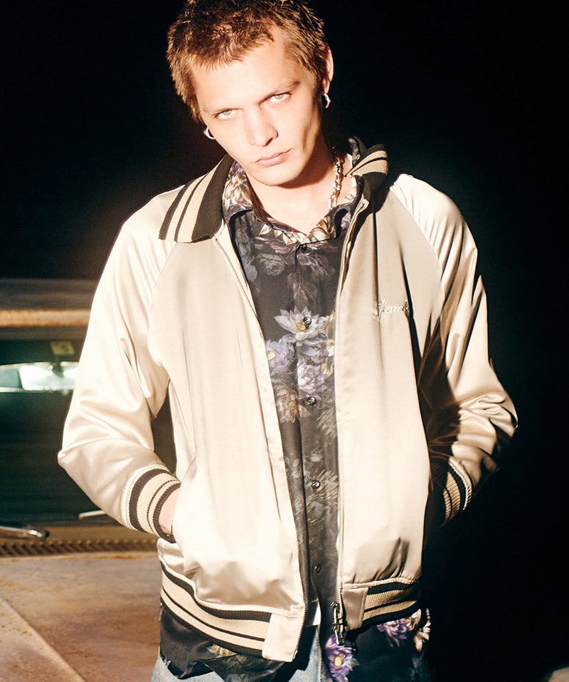 Satin jacket サテンジャケットとは BREATH ブレス LOGO SATIN JACKET