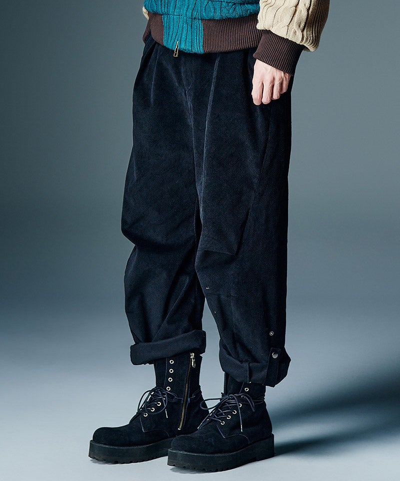 glamb(グラム)】【予約販売8月上旬～中旬入荷】Corduroy Barrel Pants