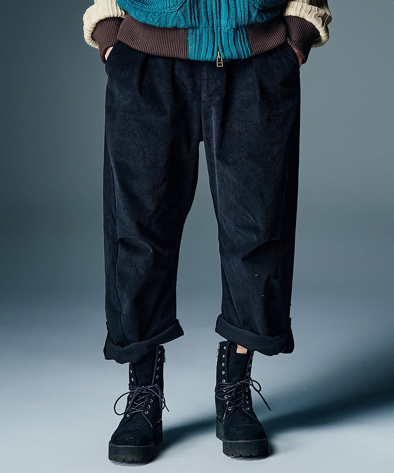 glamb(グラム)】【予約販売8月上旬～中旬入荷】Corduroy Barrel Pants