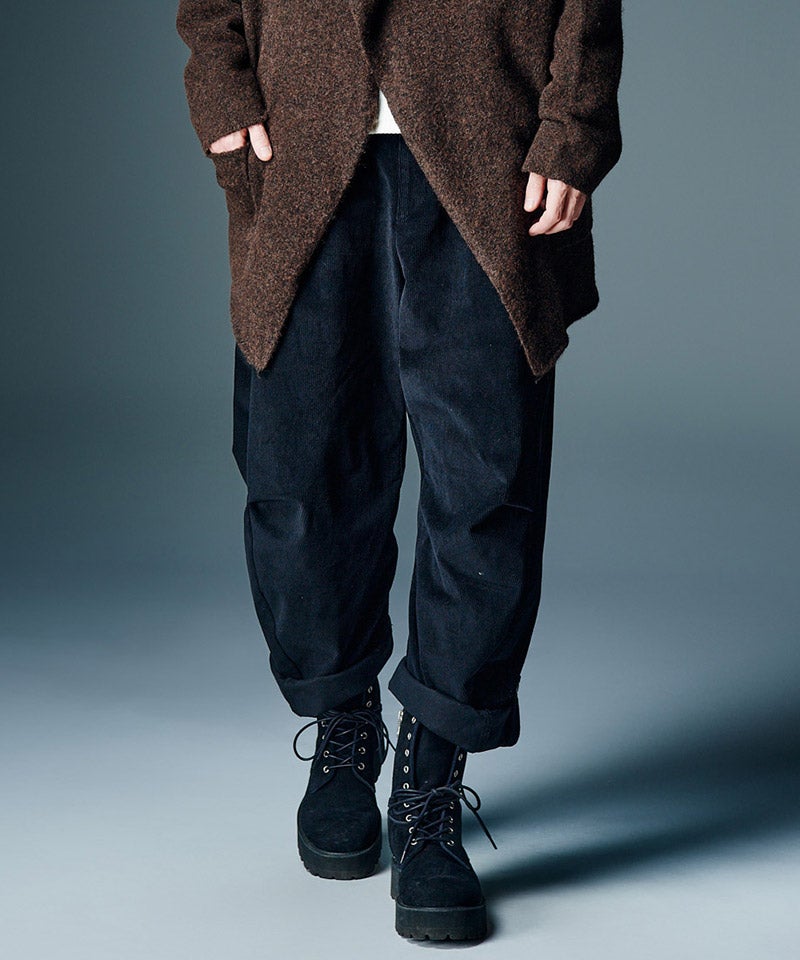 glamb(グラム)】【予約販売8月上旬～中旬入荷】Corduroy Barrel Pants 