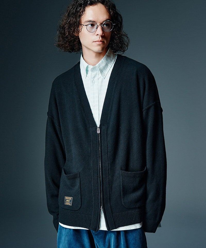 glamb(グラム)】【予約販売8月下旬～9月上旬入荷】Zip Knit Cardigan