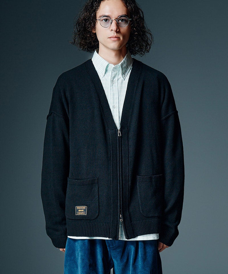 glamb(グラム)】【予約販売8月下旬～9月上旬入荷】Zip Knit Cardigan