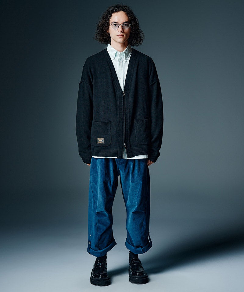glamb(グラム)】【予約販売8月下旬～9月上旬入荷】Zip Knit Cardigan
