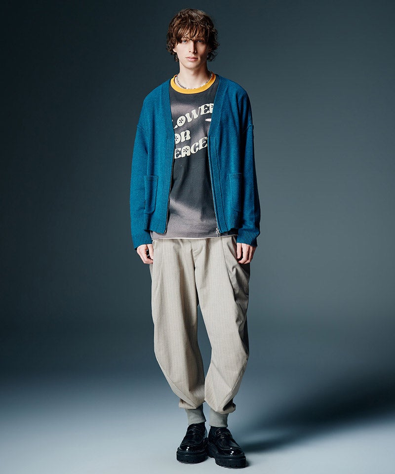 glamb(グラム)】【予約販売8月下旬～9月上旬入荷】Zip Knit Cardigan