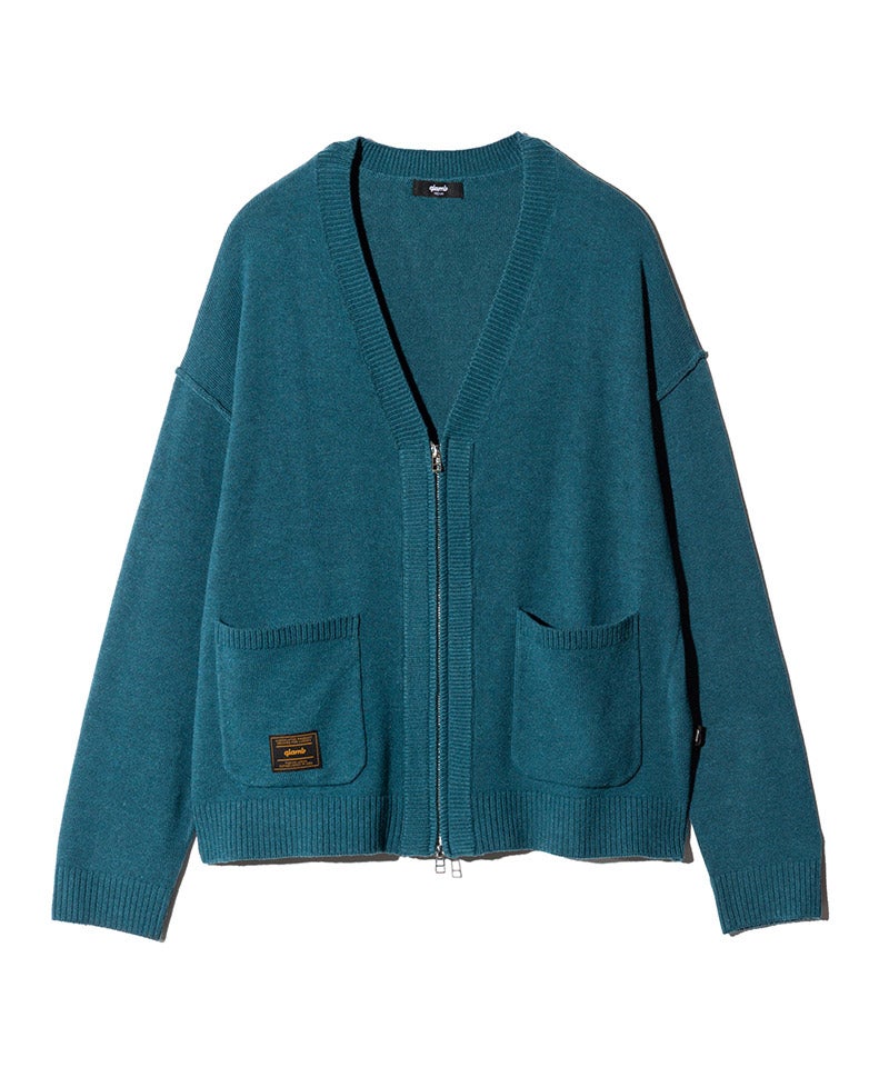 glamb(グラム)】【予約販売8月下旬～9月上旬入荷】Zip Knit Cardigan