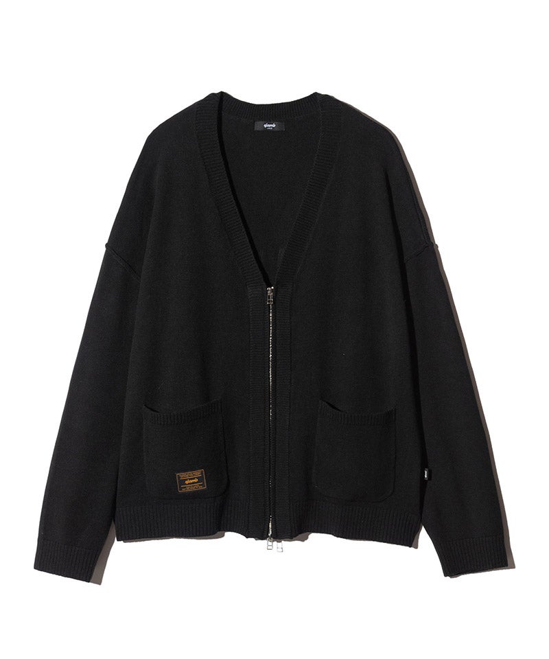 glamb(グラム)】【予約販売8月下旬～9月上旬入荷】Zip Knit Cardigan