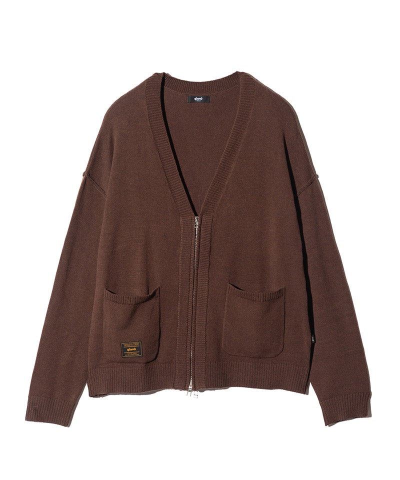 glamb(グラム)】【予約販売8月下旬～9月上旬入荷】Zip Knit Cardigan