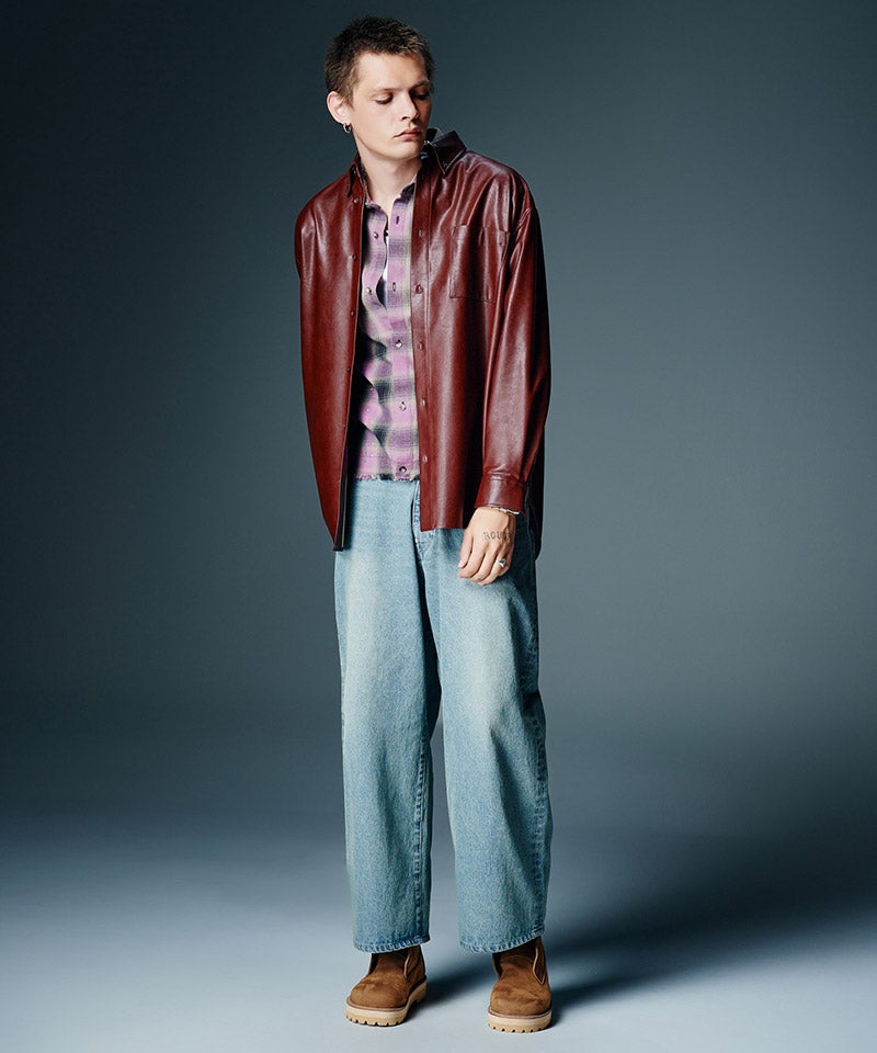 glamb(グラム)】【予約販売8月下旬～9月上旬入荷】Synth Leather