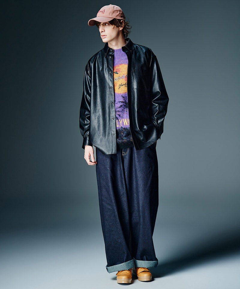 glamb(グラム)】【予約販売8月下旬～9月上旬入荷】Synth Leather