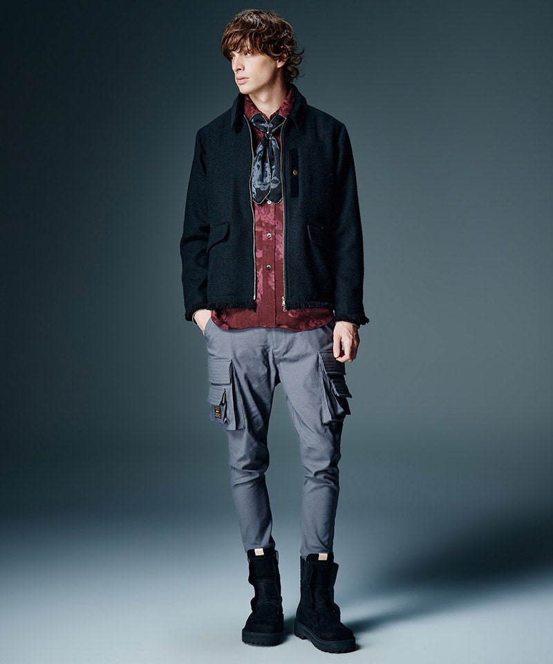 glamb フィリポカーゴデニムパンツ 0 美品 サルエル リブ グラム glamb(グラム)】Sarrouel Rib Cargo Pants サルエルリブカーゴパンツ