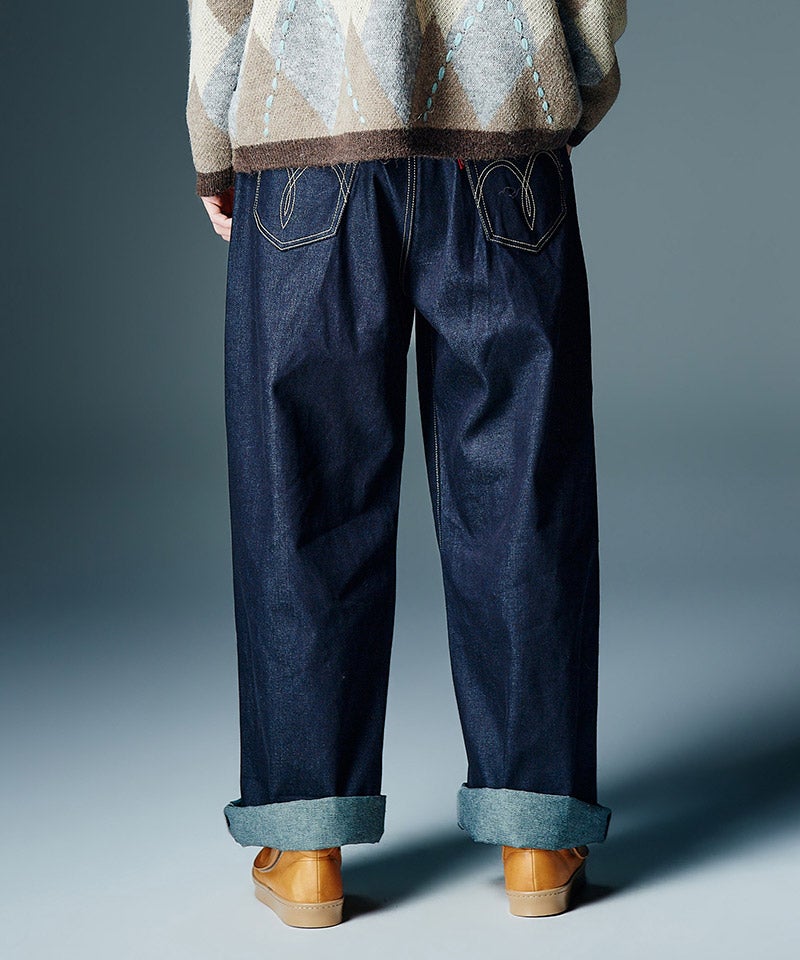 glamb(グラム)】【予約販売8月下旬～9月上旬入荷】Roll Up Baggy Denim