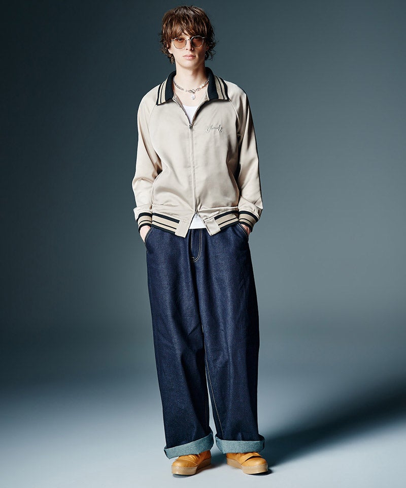 glamb(グラム)】【予約販売8月下旬～9月上旬入荷】Roll Up Baggy Denim