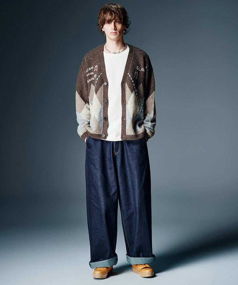 glamb(グラム)】【予約販売8月下旬～9月上旬入荷】Roll Up Baggy Denim