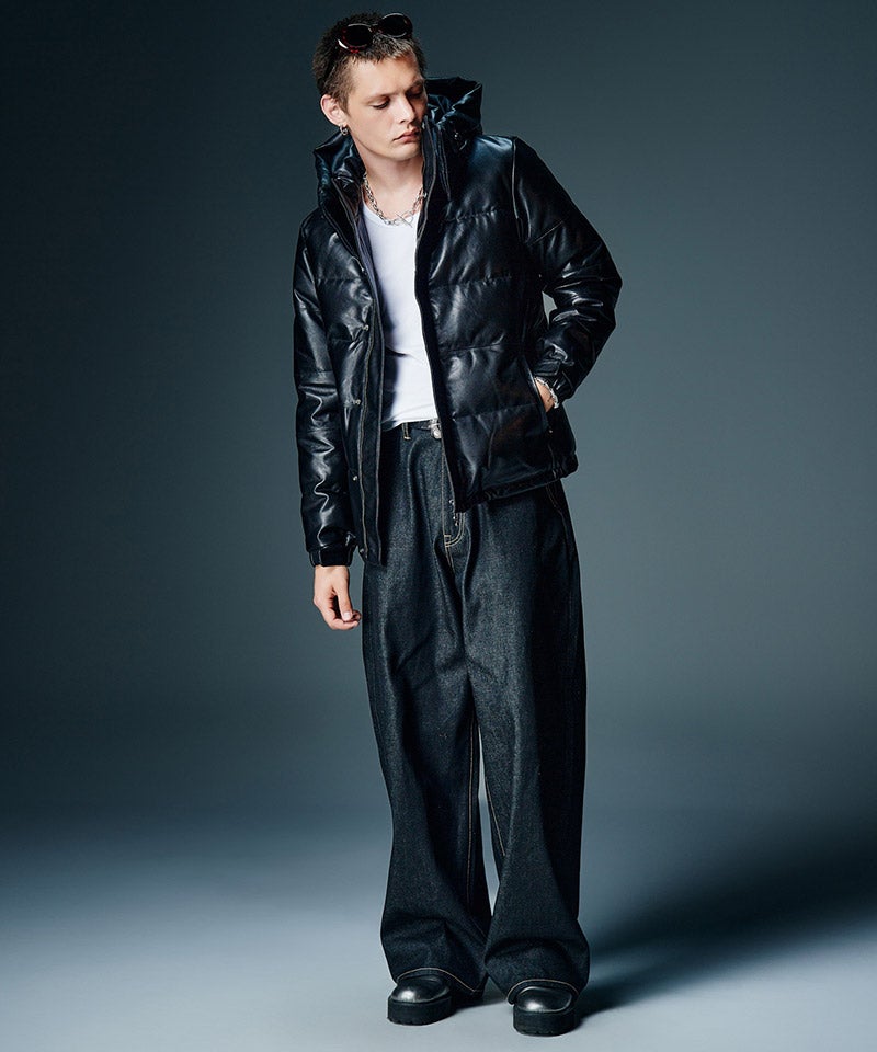 glamb(グラム)】【予約販売8月下旬～9月上旬入荷】Roll Up Baggy Denim