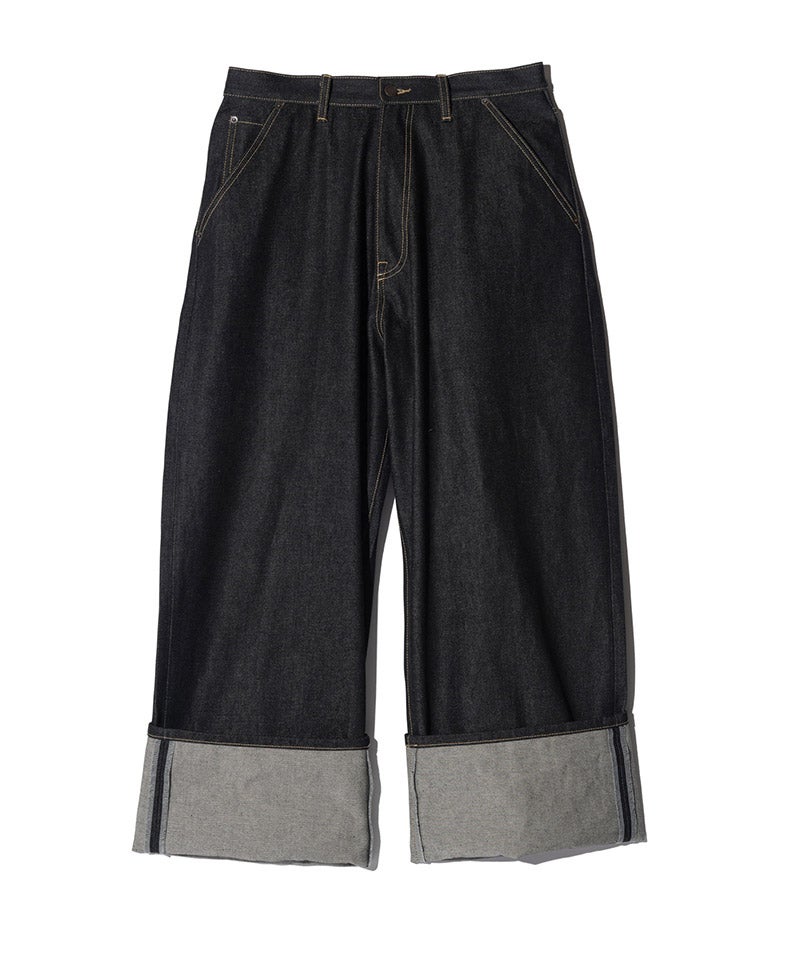 glamb(グラム)】【予約販売8月下旬～9月上旬入荷】Roll Up Baggy Denim