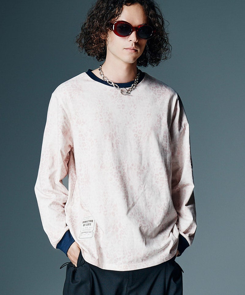 glamb(グラム)】【予約販売8月下旬～9月上旬入荷】Leopard Trim Cutsew