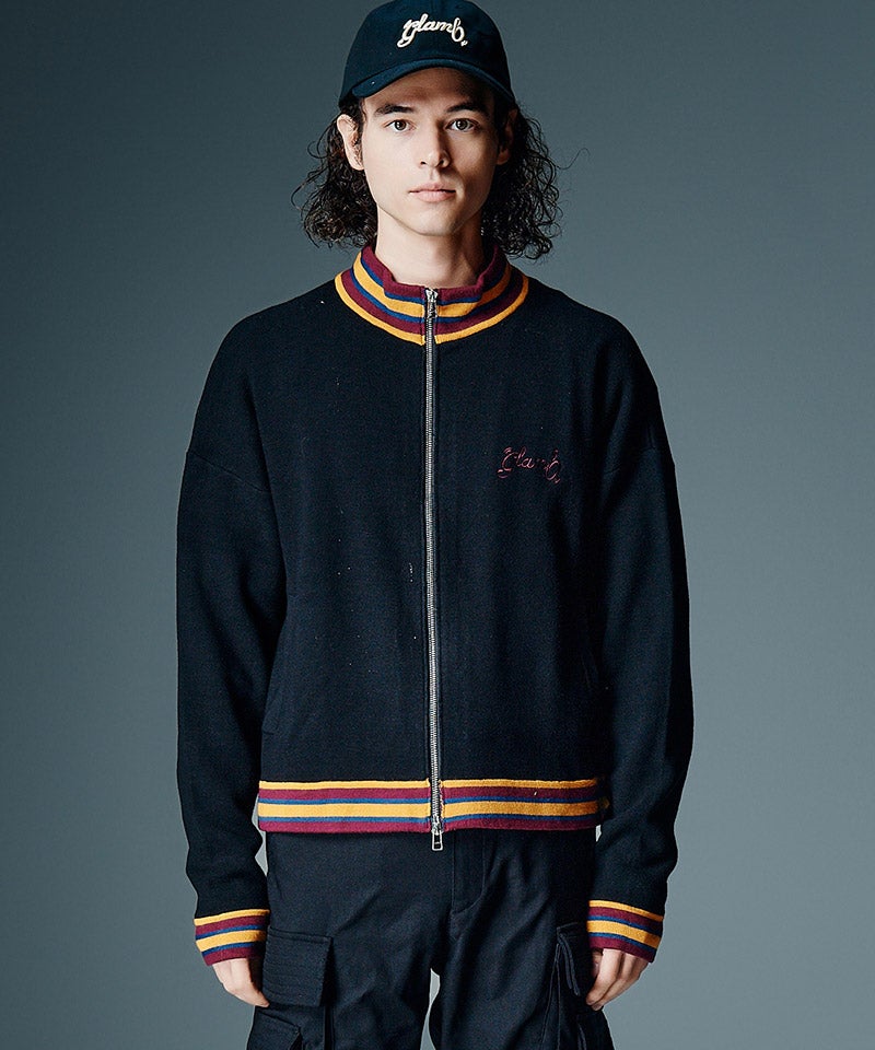 glamb(グラム)】【予約販売8月下旬～9月上旬入荷】Knit Jersey Blouson 