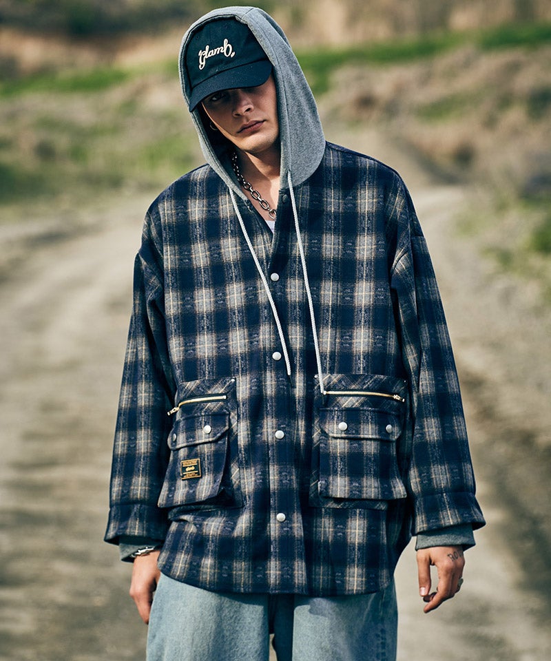 glamb(グラム)】【予約販売8月下旬～9月上旬入荷】4XL Hoodie Shirt