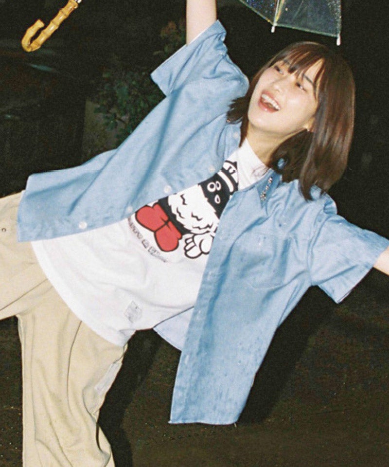 シャツ effecten Viera Check Work Shirts EFFECTEN(エフェクテン)】Distorted check L-S shirts チェックシャツ