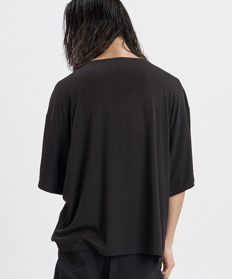 10%OFF【NO ID.(ノーアイディー)】ｶｯﾄｵﾌﾎﾞｰﾄﾈｯｸBIG-T Tシャツ(858006