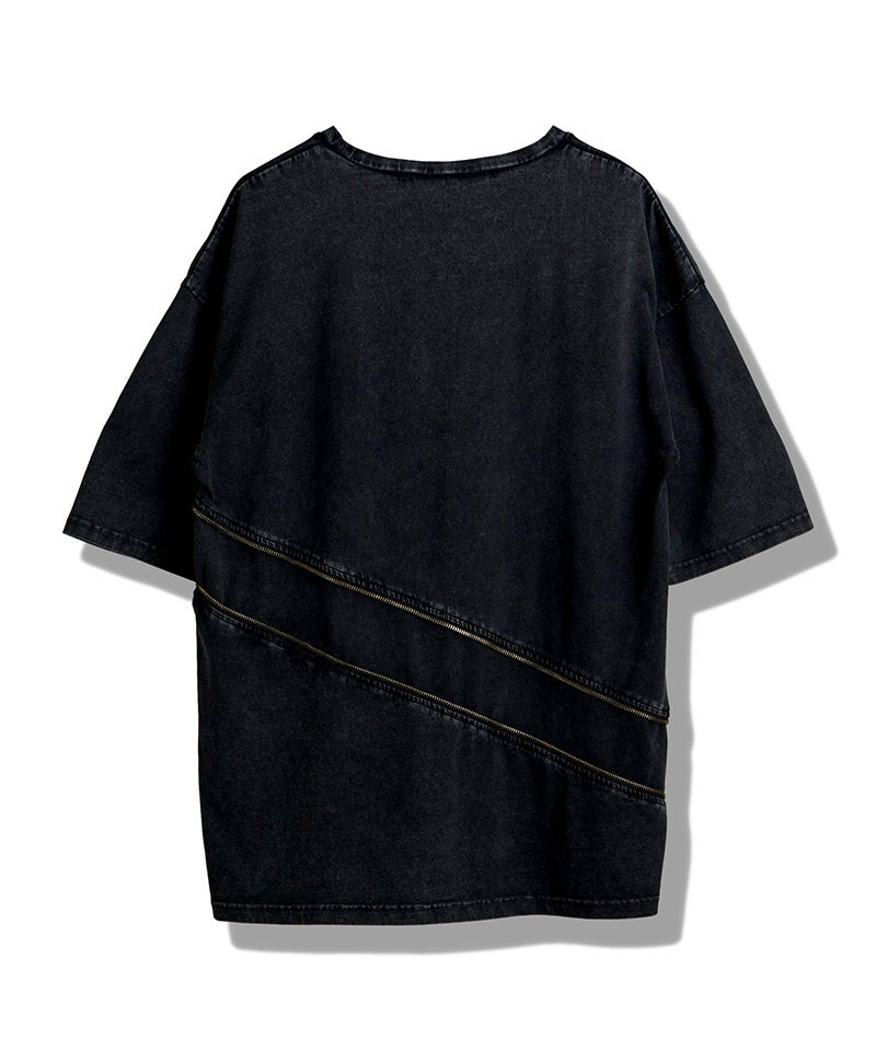 30%OFF【NO ID.(ノーアイディー)】2WAY-ZIP-T Tシャツ(458006-494T