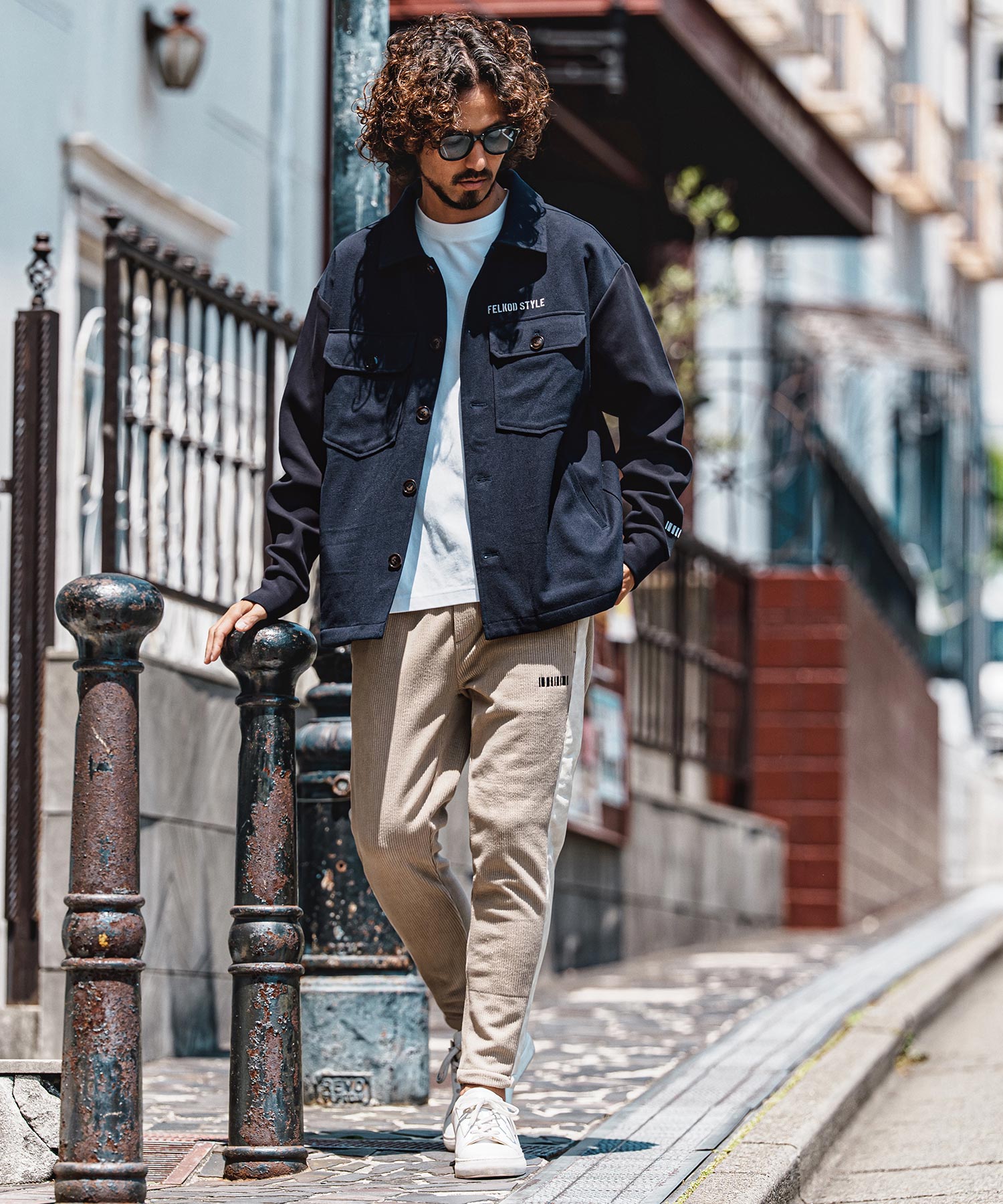 felkod ハーフジップジャケット 黒と白 felkod(フィルコッド)】Half Zip Sweat Pullover ハーフジップ