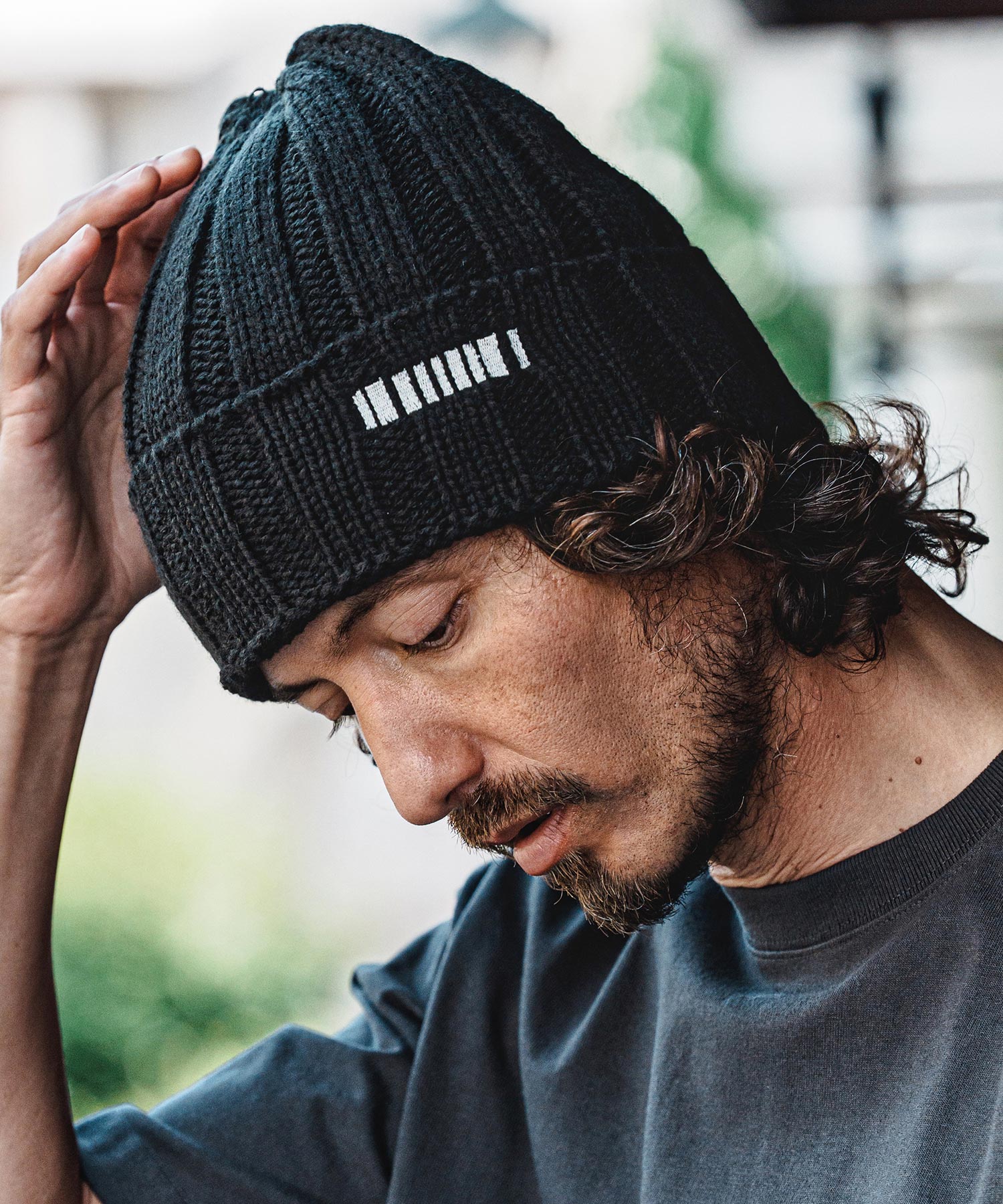 felkod(フィルコッド)】Wide Rib Knit Beanie ローゲージニット帽