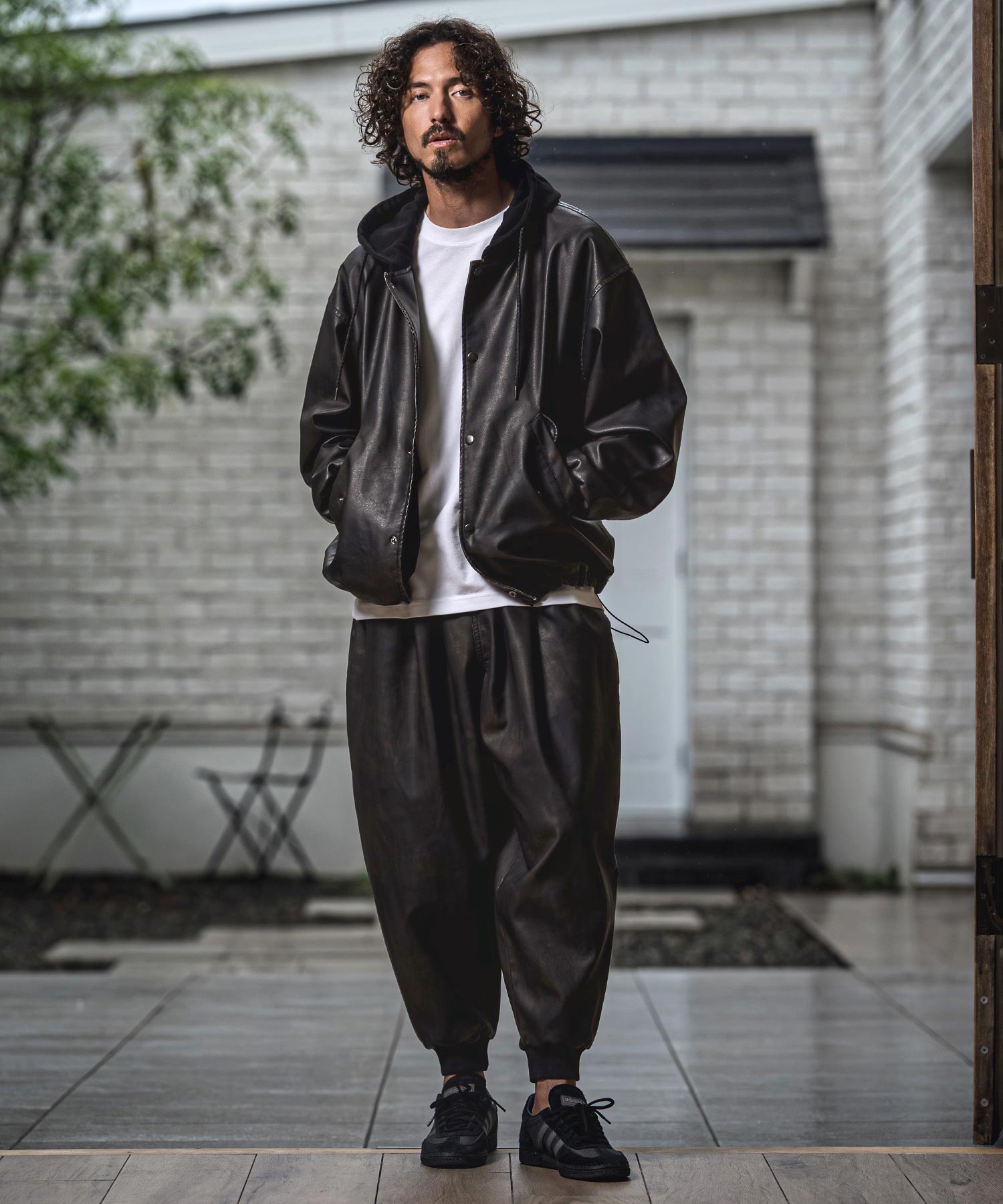 古布　経年変化した粉袋をパッチしたバルーンパンツ CAMBIO(カンビオ)】【予約販売10月末～11月上旬入荷】 Vintage Finish