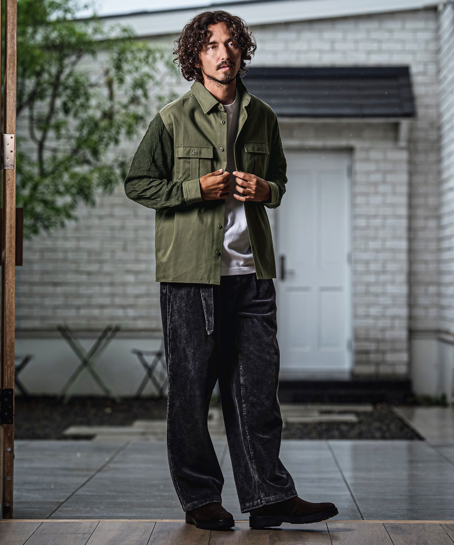 CAMBIO(カンビオ)】【予約販売9月中旬～下旬入荷】 ニットスリーブ