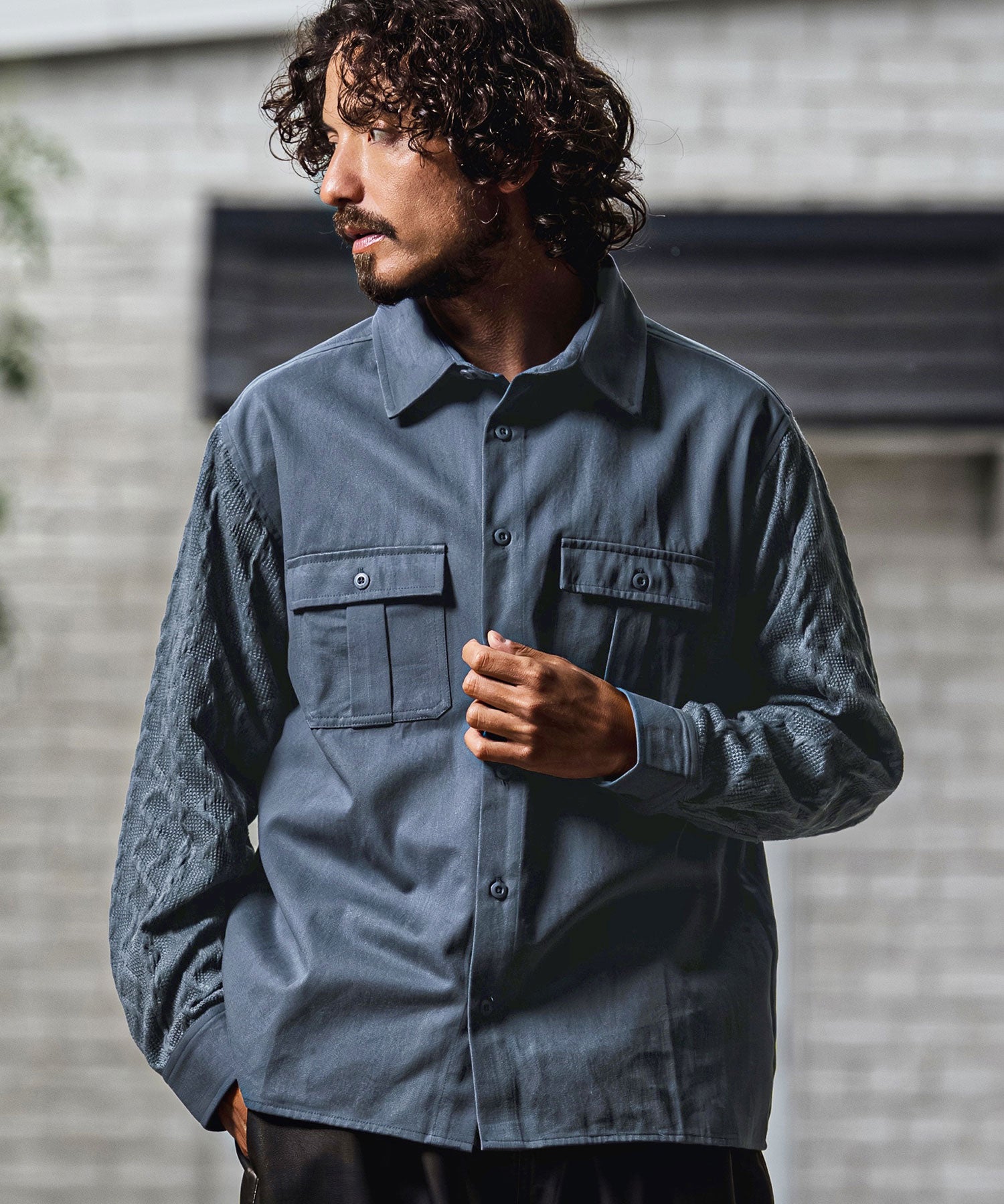 CAMBIO(カンビオ)】【予約販売9月中旬～下旬入荷】 ニットスリーブ
