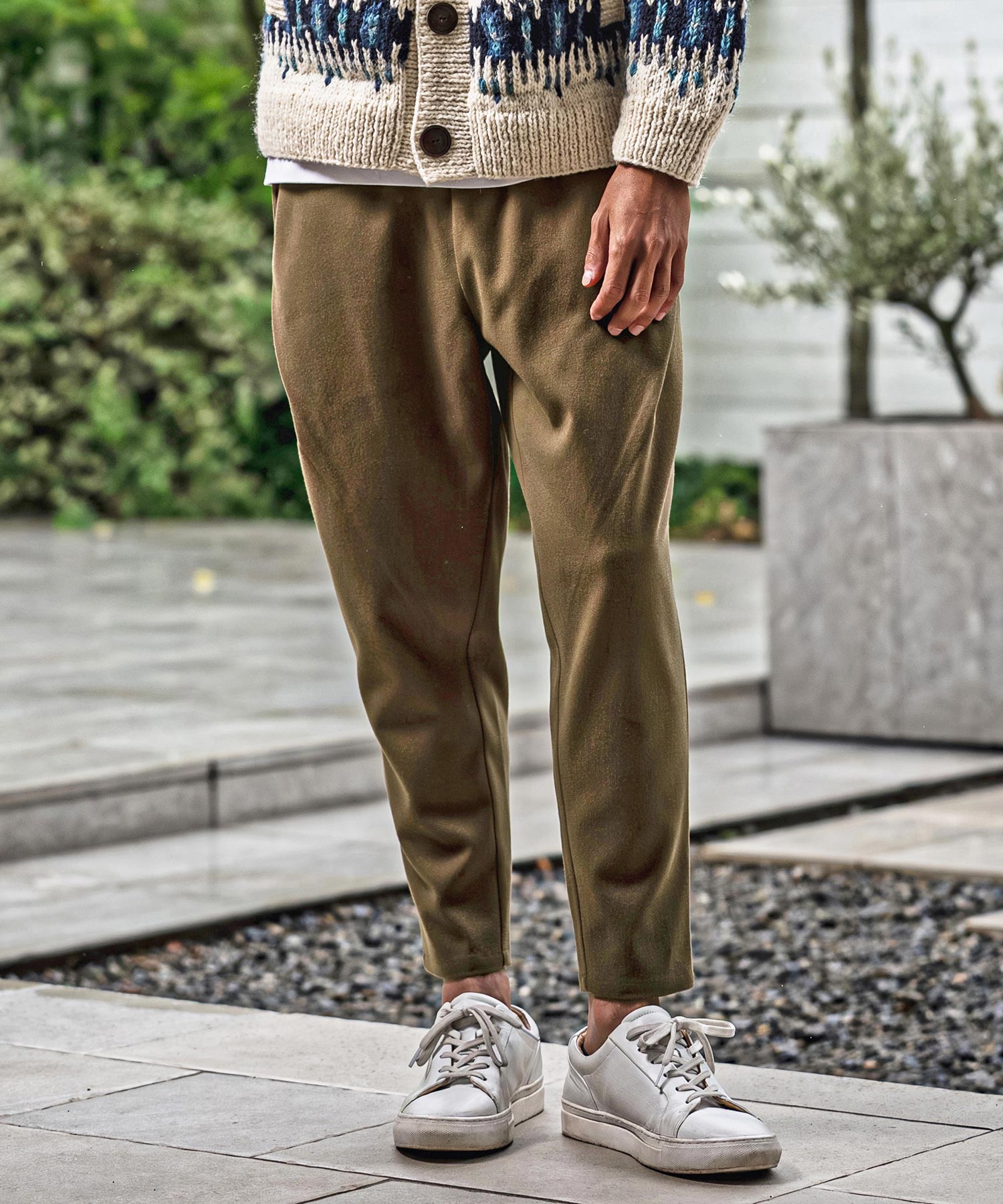 パブかんばん CAMBIO(カンビオ)】【予約販売8月中旬～下旬入荷】Brushed Slacks