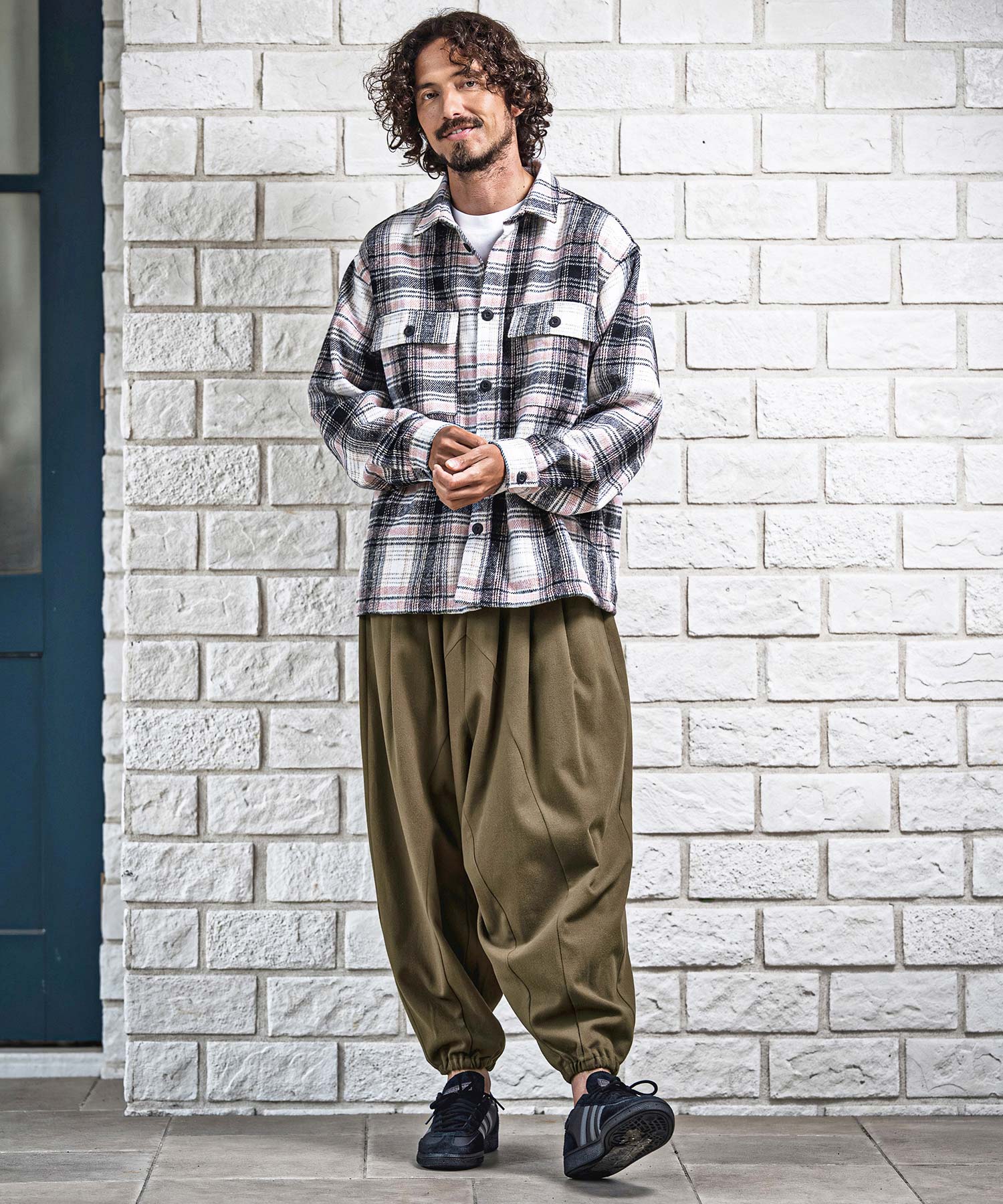 CAMBIO(カンビオ)】【予約販売8月中旬～下旬入荷】Brushed Slacks