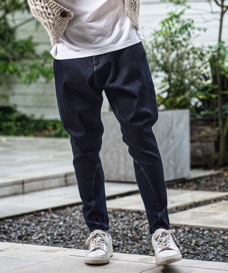 CAMBIO カンビオ サルエルデニムパンツ インディゴ S CAMBIO(カンビオ 