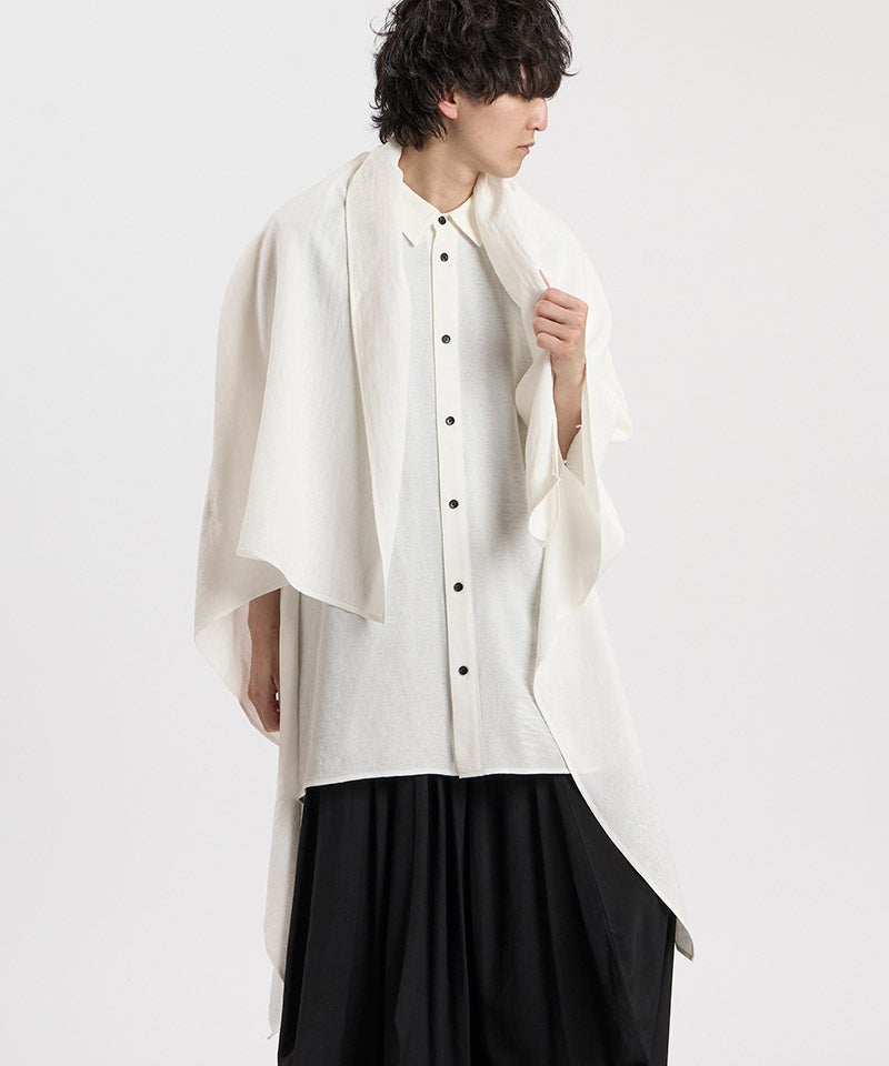 NO ID.(ノーアイディー)】ﾊﾞｯｸﾄﾞﾚｰﾌﾟSH シャツ(459006-534S) | CAMBIO