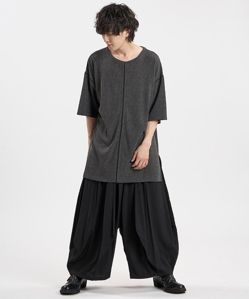 NO ID.(ノーアイディー)】ダイヤステッチサーマルC-N-PO Tシャツ