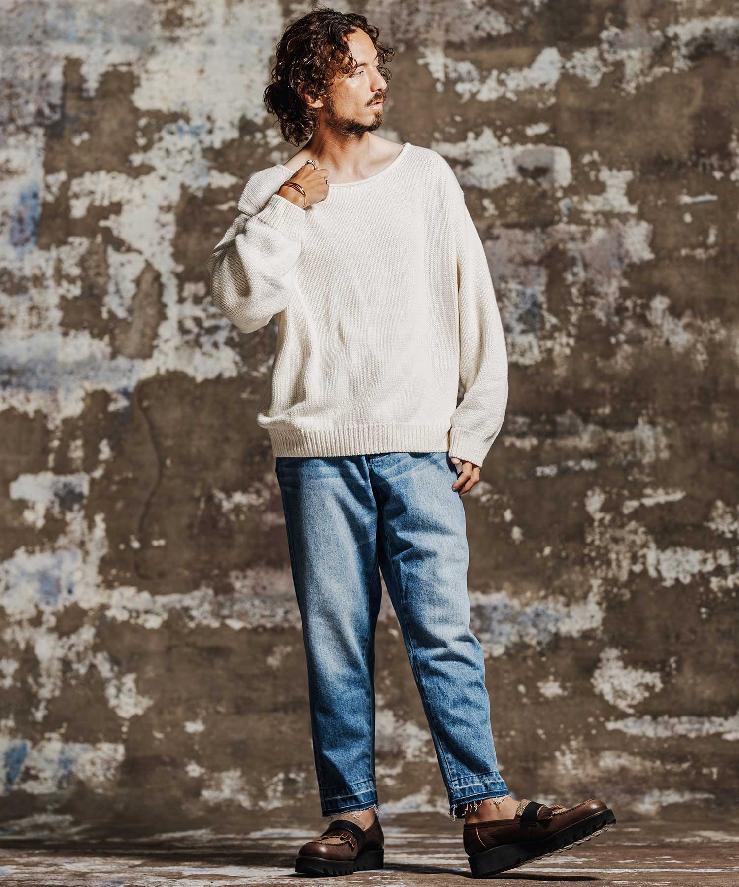 Jih Nunc(ジーヌンク)】【予約販売10月上旬～中旬入荷】 ボートネック