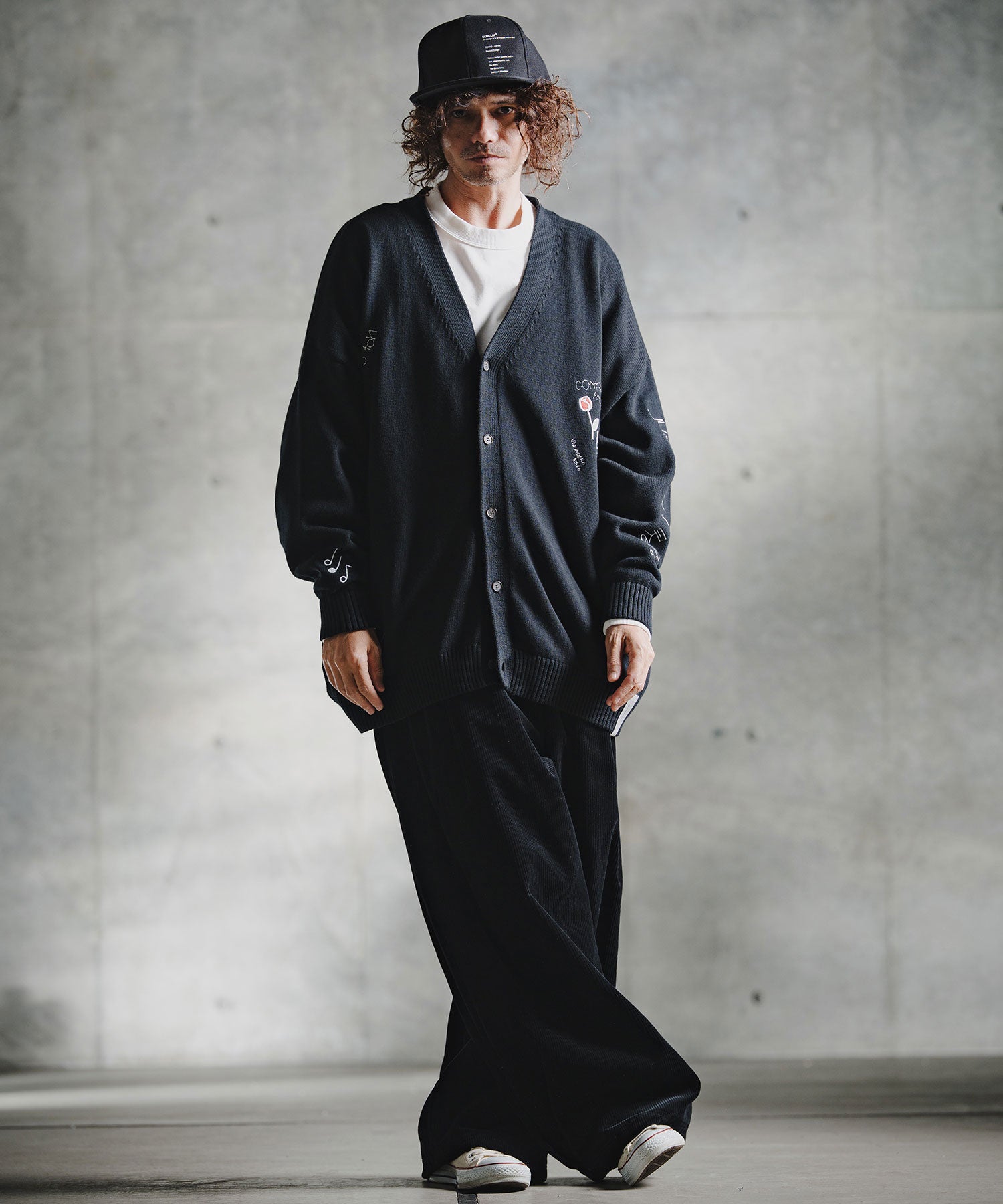 GLIMCLAP(グリムクラップ)】4-Wale Cotton Corduroy Cocoon Wide-Leg