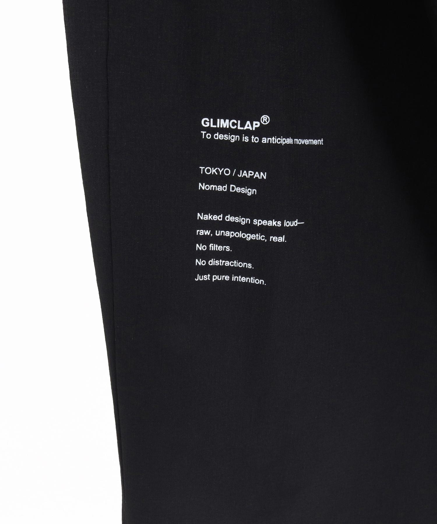 GLIMCLAP(グリムクラップ)】Ripstop & Stretch Nylon Wide Track Pants
