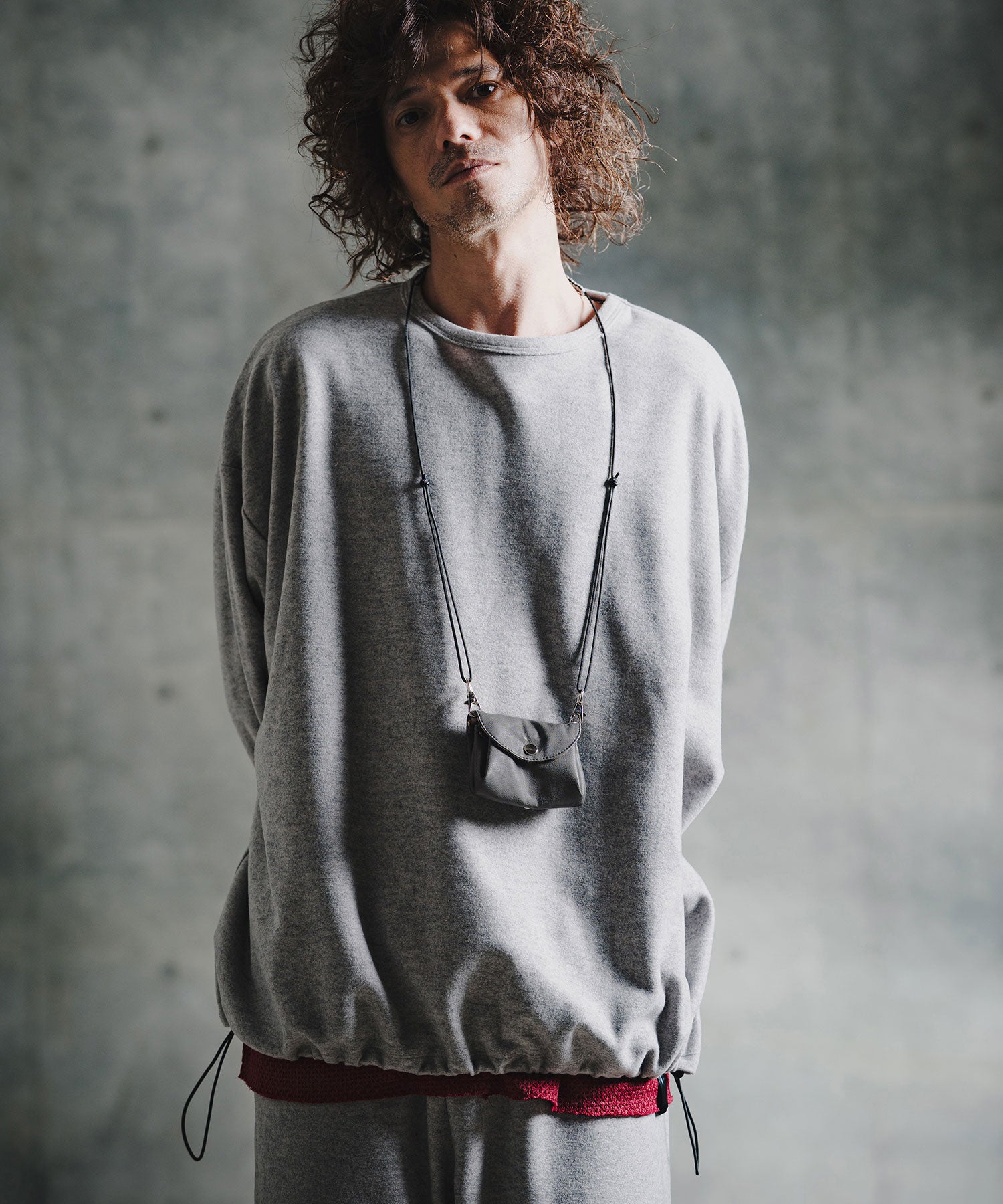 GLIMCLAP(グリムクラップ)】Vintage Synthetic Leather Multi-Pocket
