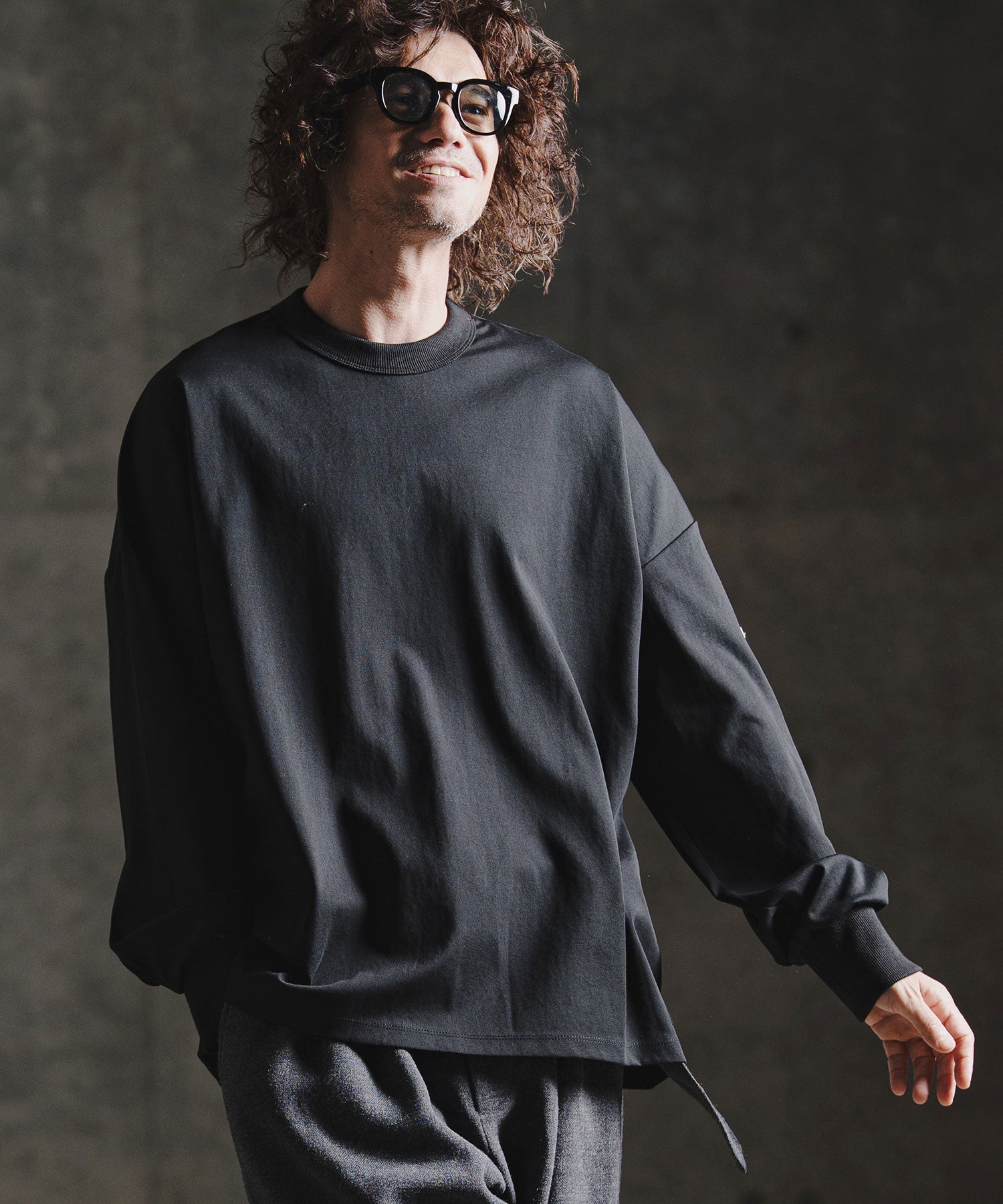 GLIMCLAP(グリムクラップ)】Smooth Jersey LS Tee ロングスリーブT
