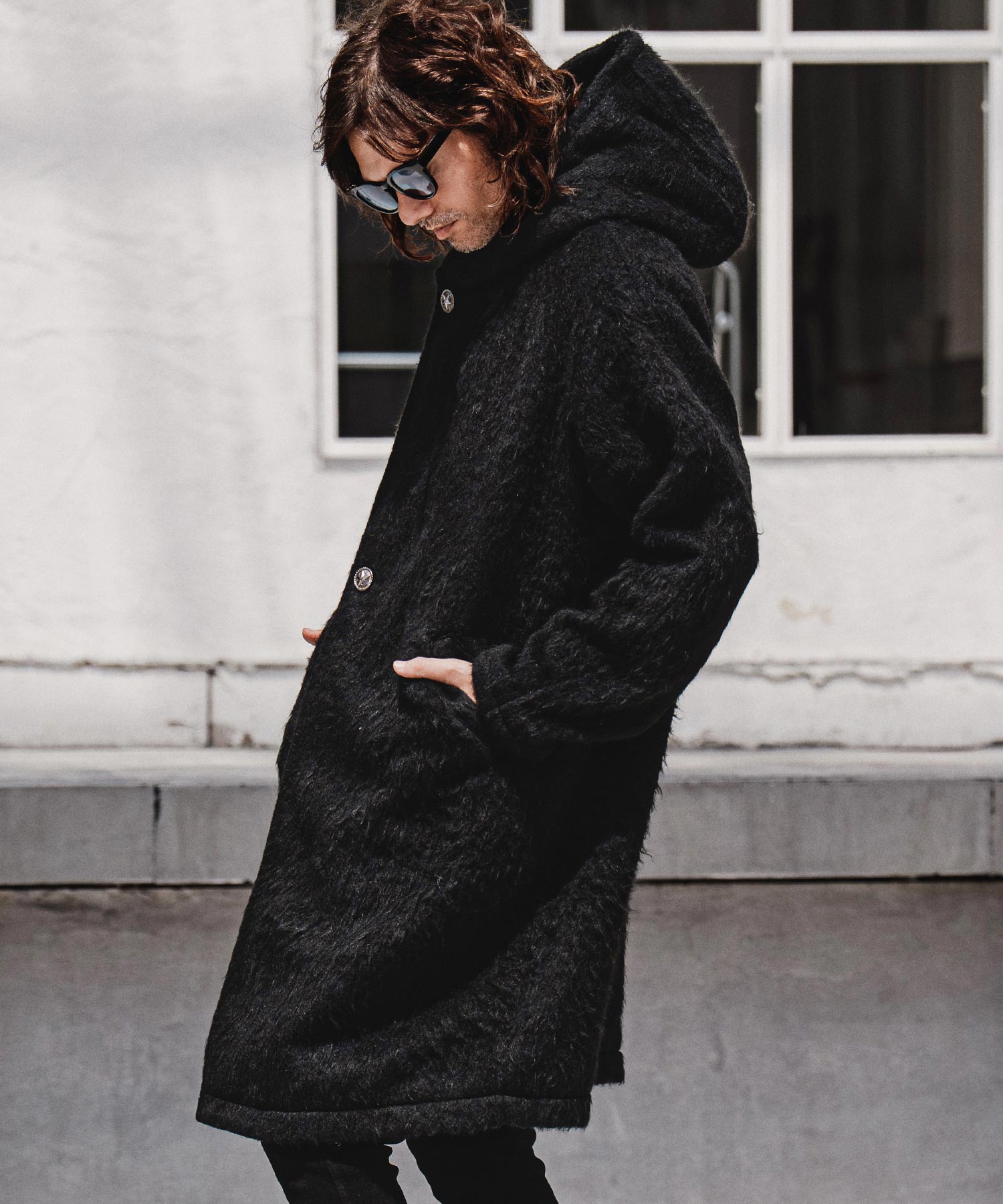 CAMBIO(カンビオ)】【予約販売10月末～11月上旬入荷】Long Fur Melton