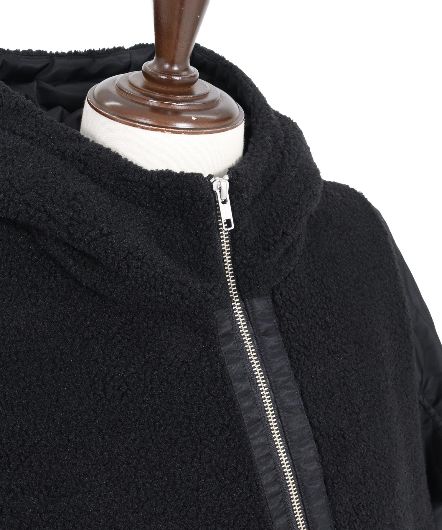 CAMBIO(カンビオ)】【予約販売10月上旬～中旬入荷】Boa×Nylon Hooded