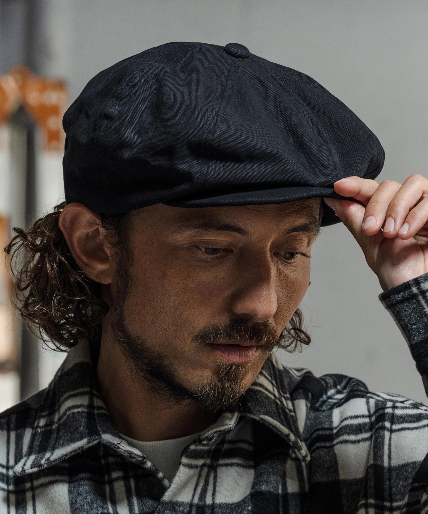 CAMBIO(カンビオ)】Classic Canvas Big Casquette キャスケット(OP-262
