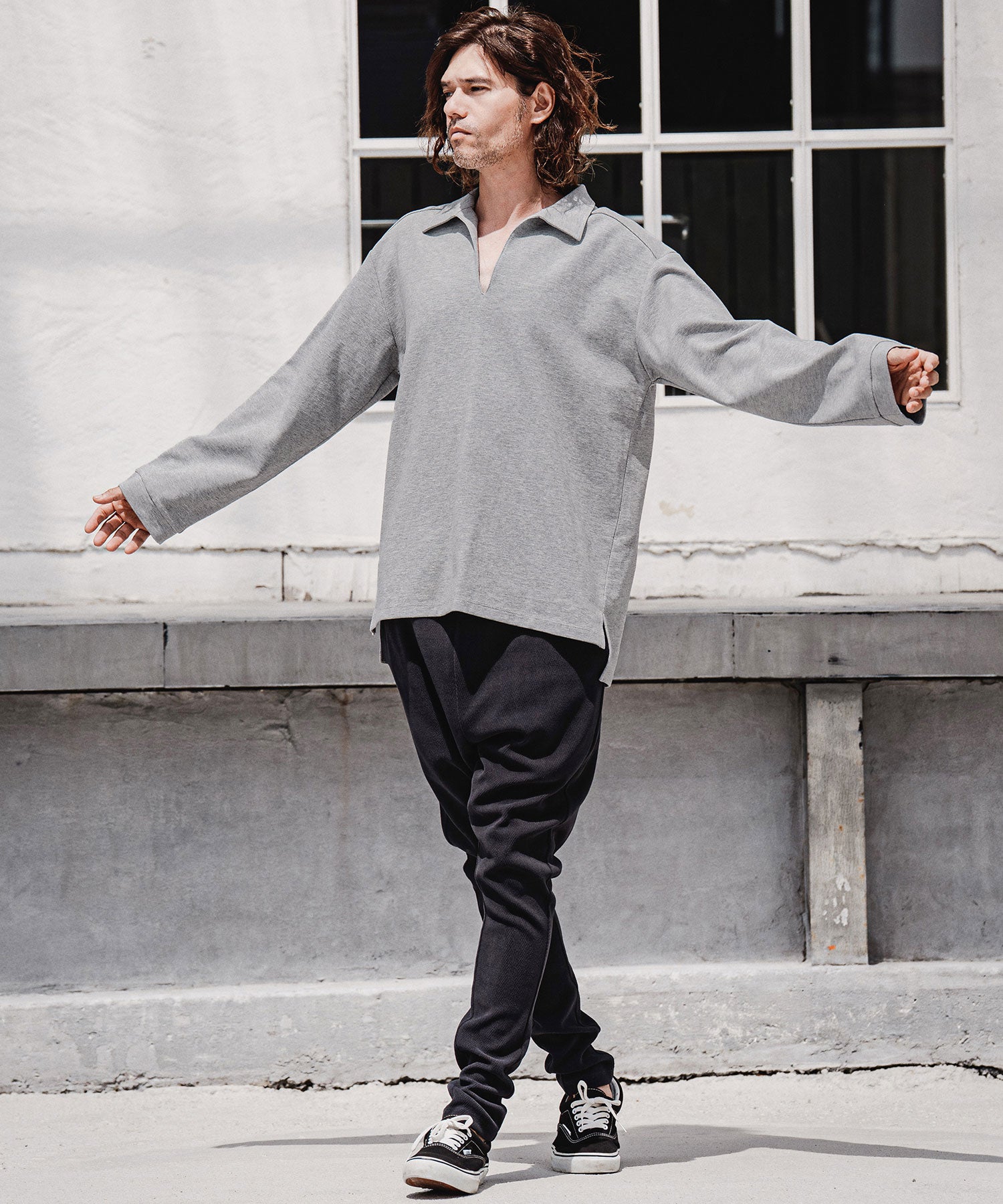 CAMBIO(カンビオ)】【予約販売8月上旬～中旬入荷】Ripple Knit Skipper