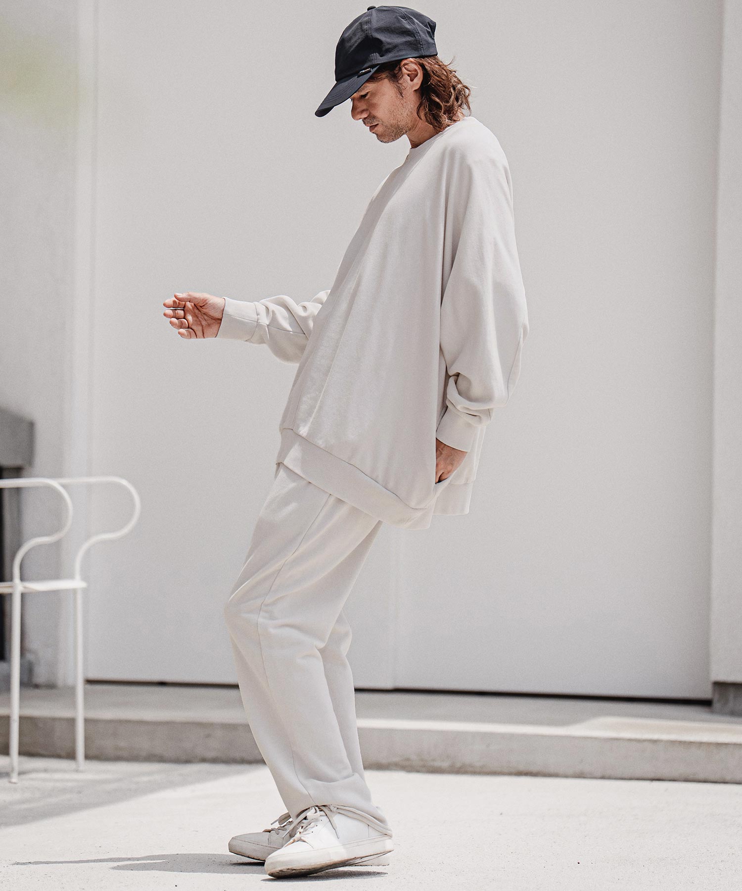 CAMBIO(カンビオ)】【予約販売8月上旬～中旬入荷】Faded Sweat Semi